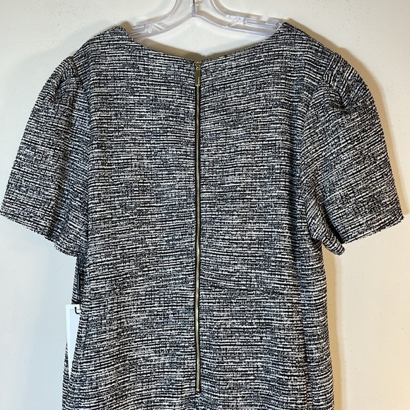 NWT. Calvin Klein 24W Tweed Sheath Crewneck Dress. - Picture 13 of 14